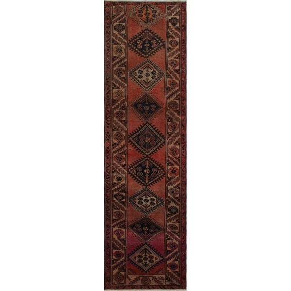 Noori Rug Vintage Irma Rust/Beige Runner - 3'6" x 12'10"
