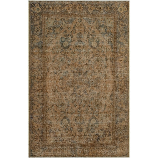 Noori Rug Vintage Mollie Lt. Brown/Grey Rug - 4'3" x 6'7"