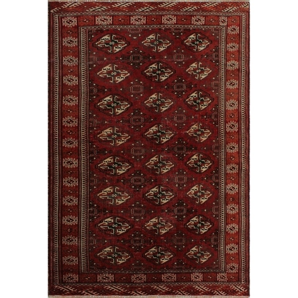 Noori Rug Vintage Kyler Red/Ivory Rug - 4'0" x 5'9"