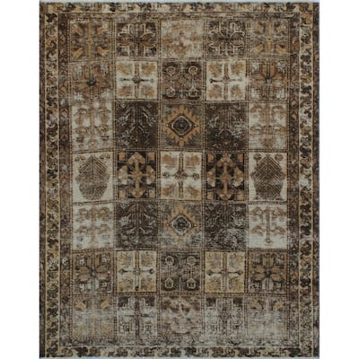Noori Rug Vintage Killian Ivory/Brown Rug - 5'0" x 6'4"