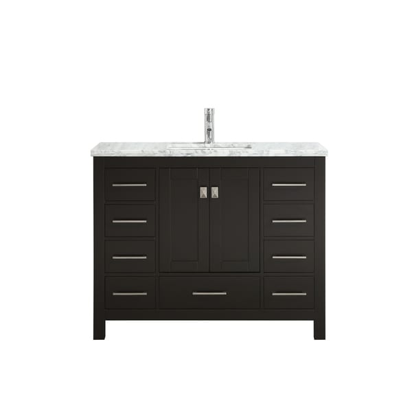Eviva London 42 in. Transitional Espresso vanity