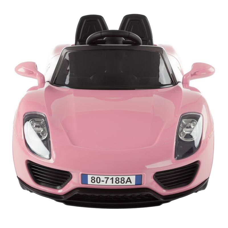 Ride On Sports Car- Motorized Electric Toy, Rechargeable Battery, Remote Control, MP3, USB, Lights, Sound by Lil' Rider