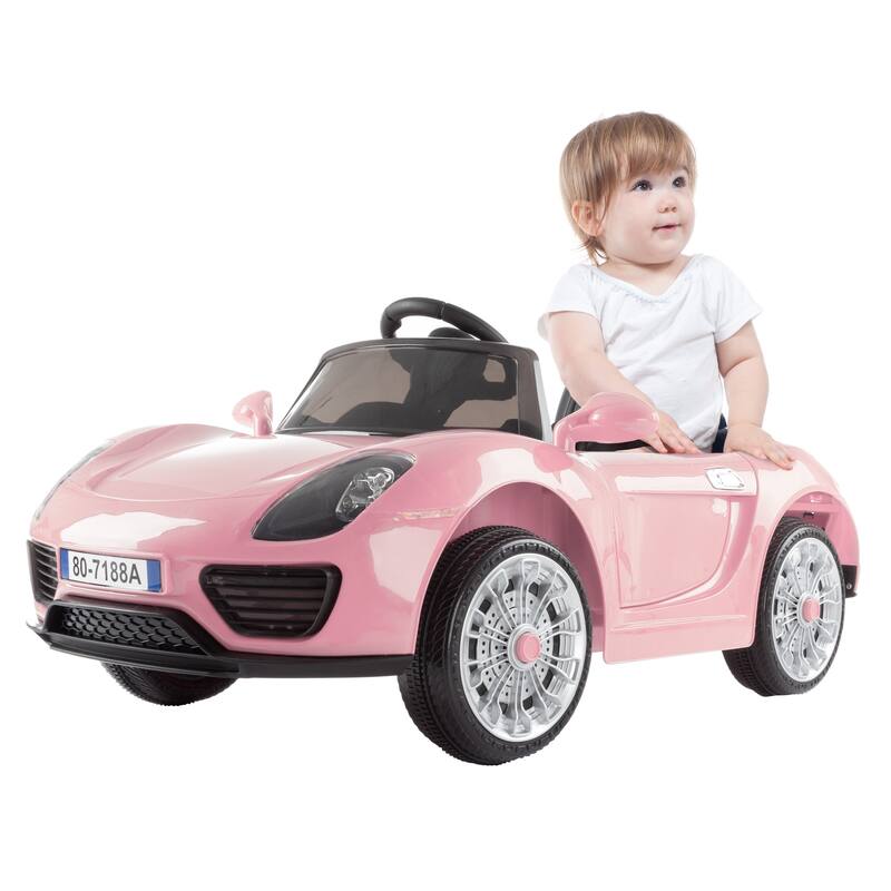 Ride On Sports Car- Motorized Electric Toy, Rechargeable Battery, Remote Control, MP3, USB, Lights, Sound by Lil' Rider
