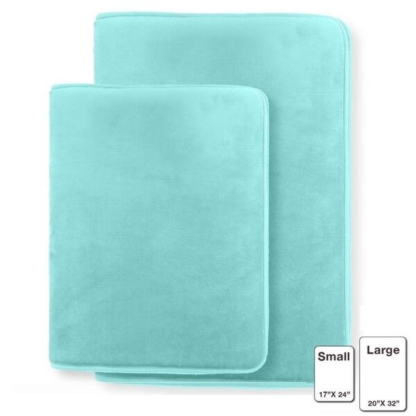 Shop Memory Foam Bath Mat Set Of 2 Non Slip Rugs Small And Large