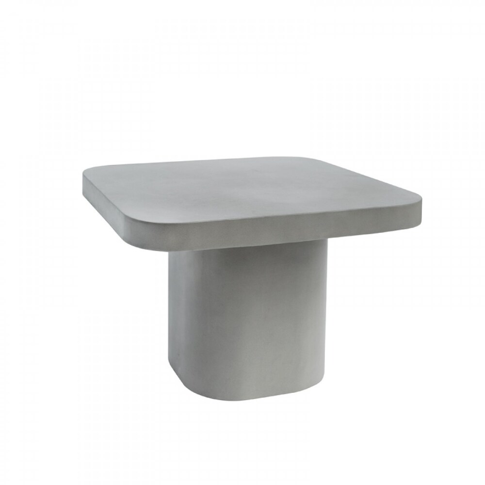 Overstock Modrest Flores Modern Grey Concrete End Table