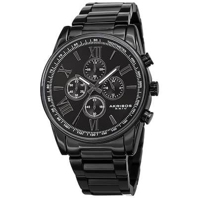 Akribos XXIV Men's Chronograph Tachymeter Quartz Bracelet Watch