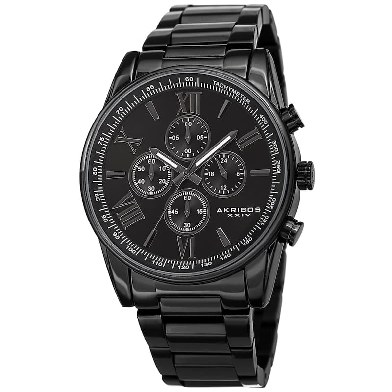 Akribos XXIV Men's Chronograph Tachymeter Quartz Bracelet Watch
