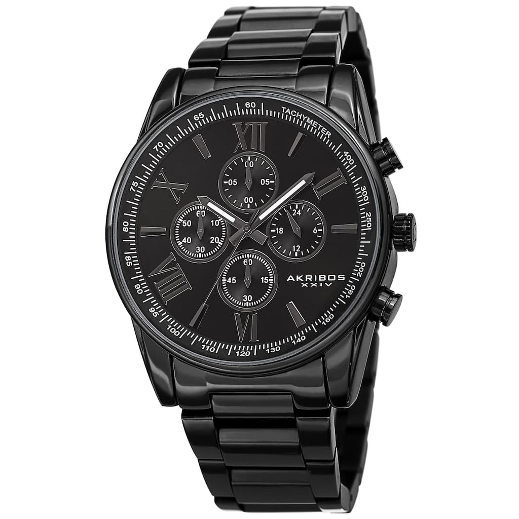 Akribos XXIV Men's Chronograph Tachymeter Quartz Bracelet Watch