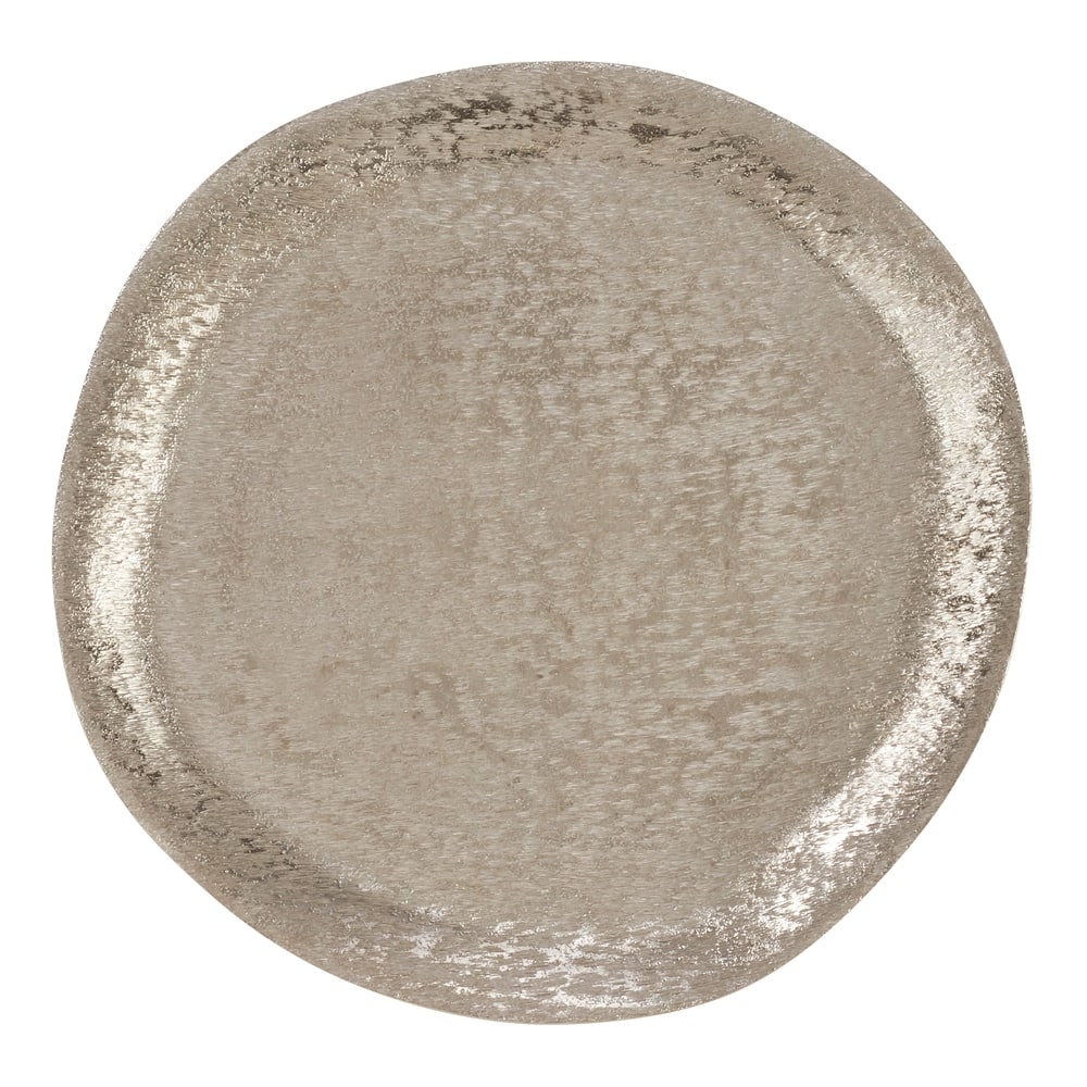 Aluminum Chargers With Brushed Design (Set of 4)