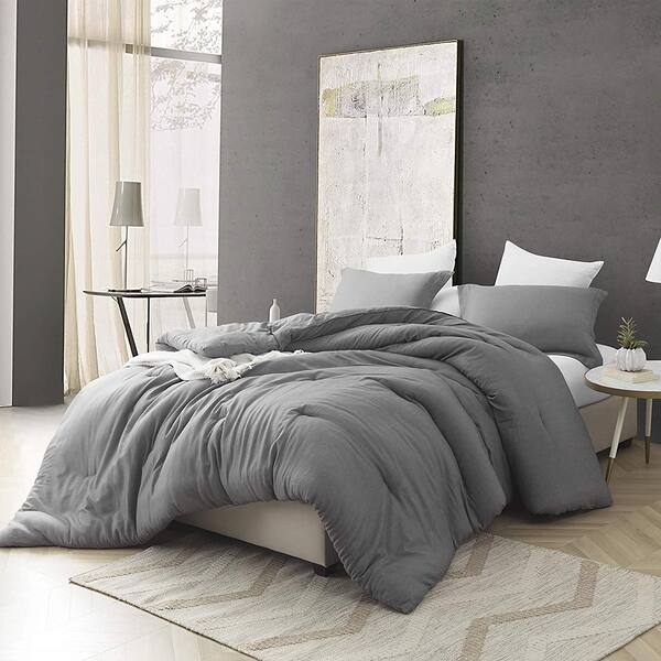 Shop Croscutt Cavern Gray Oversized Comforter 100 Cotton