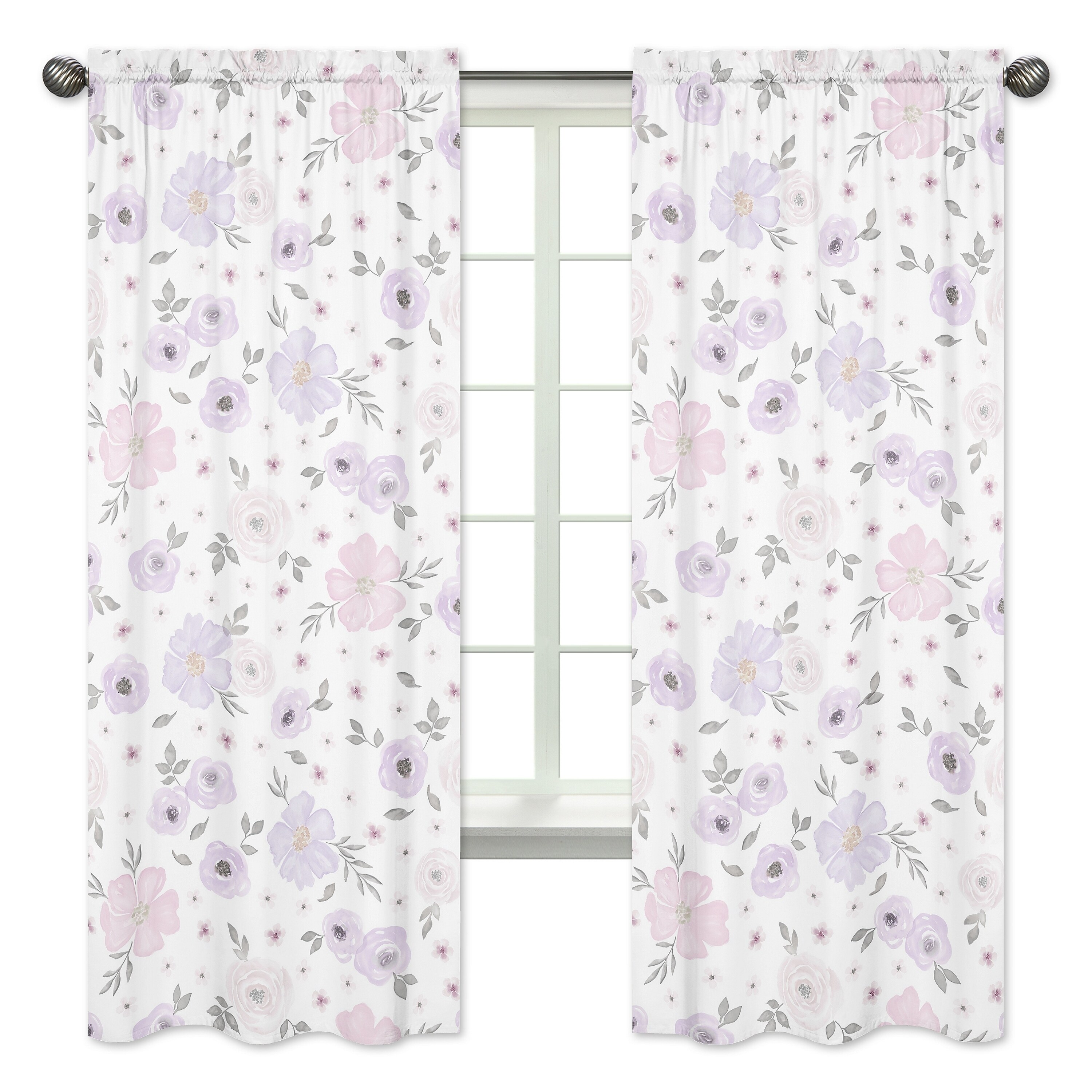 Shop Sweet Jojo Designs Watercolor Floral Collection Lavender