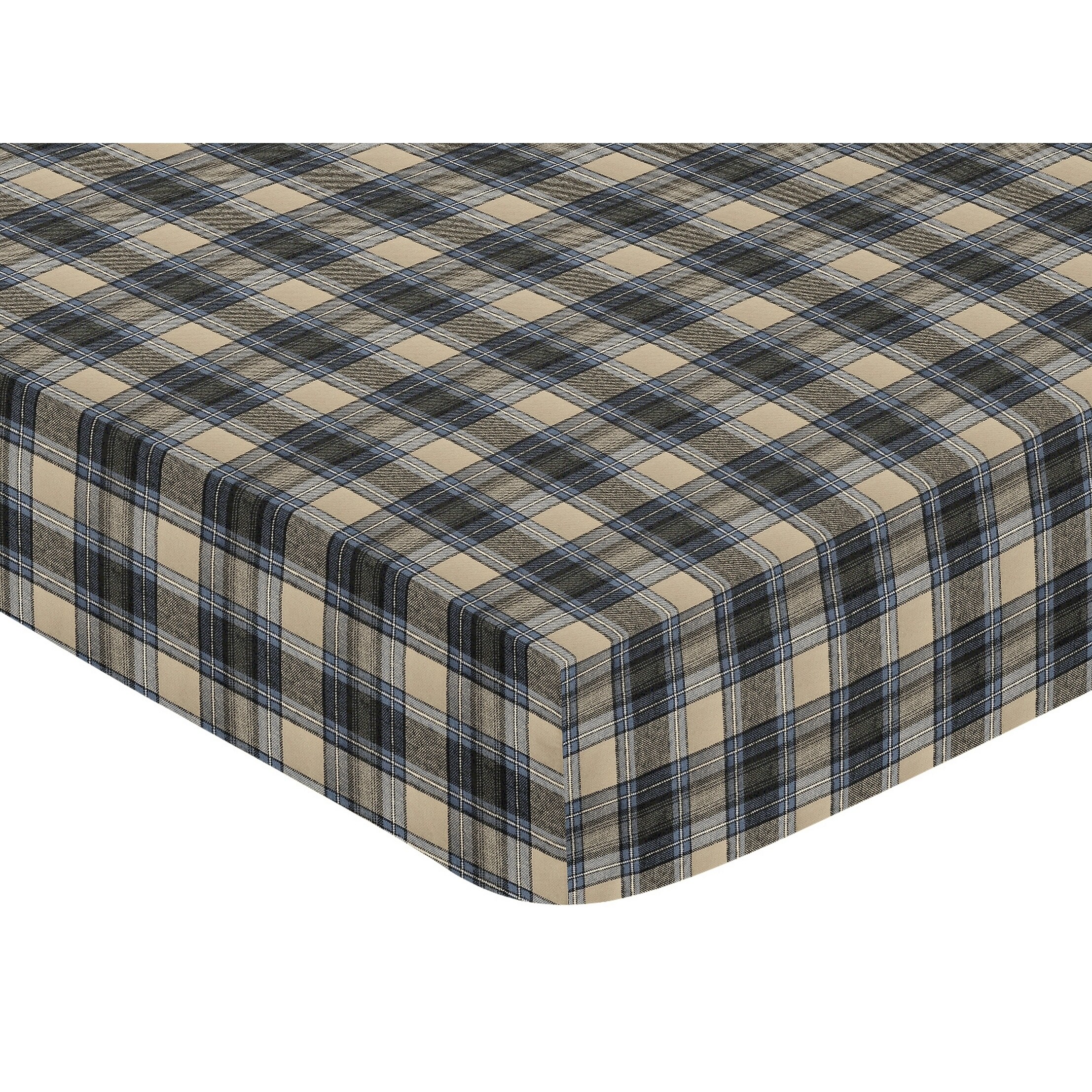 red plaid crib sheet