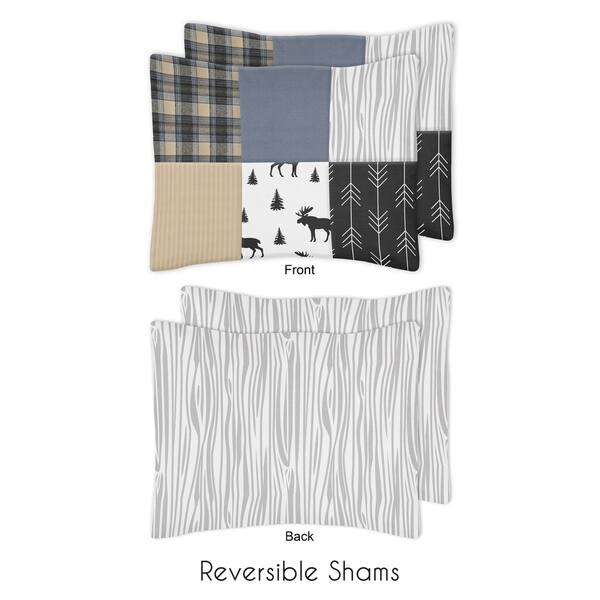 Shop Sweet Jojo Designs Blue Tan Grey Black Woodland Plaid Arrow