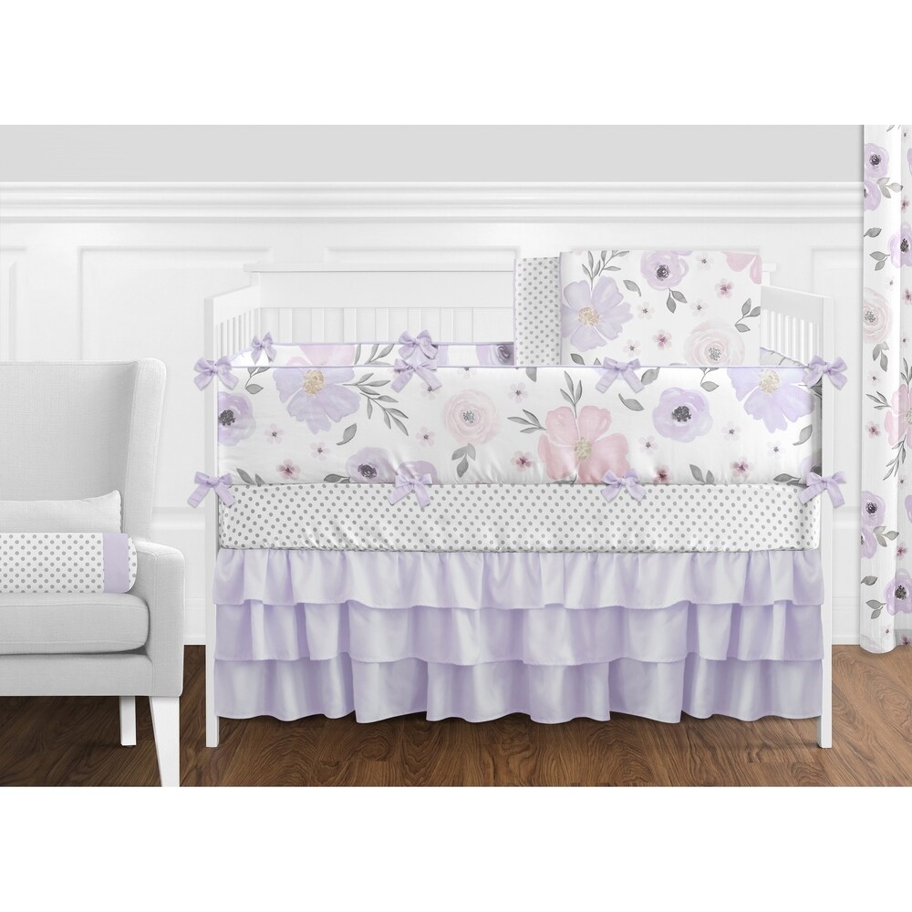 floral cot bedding set
