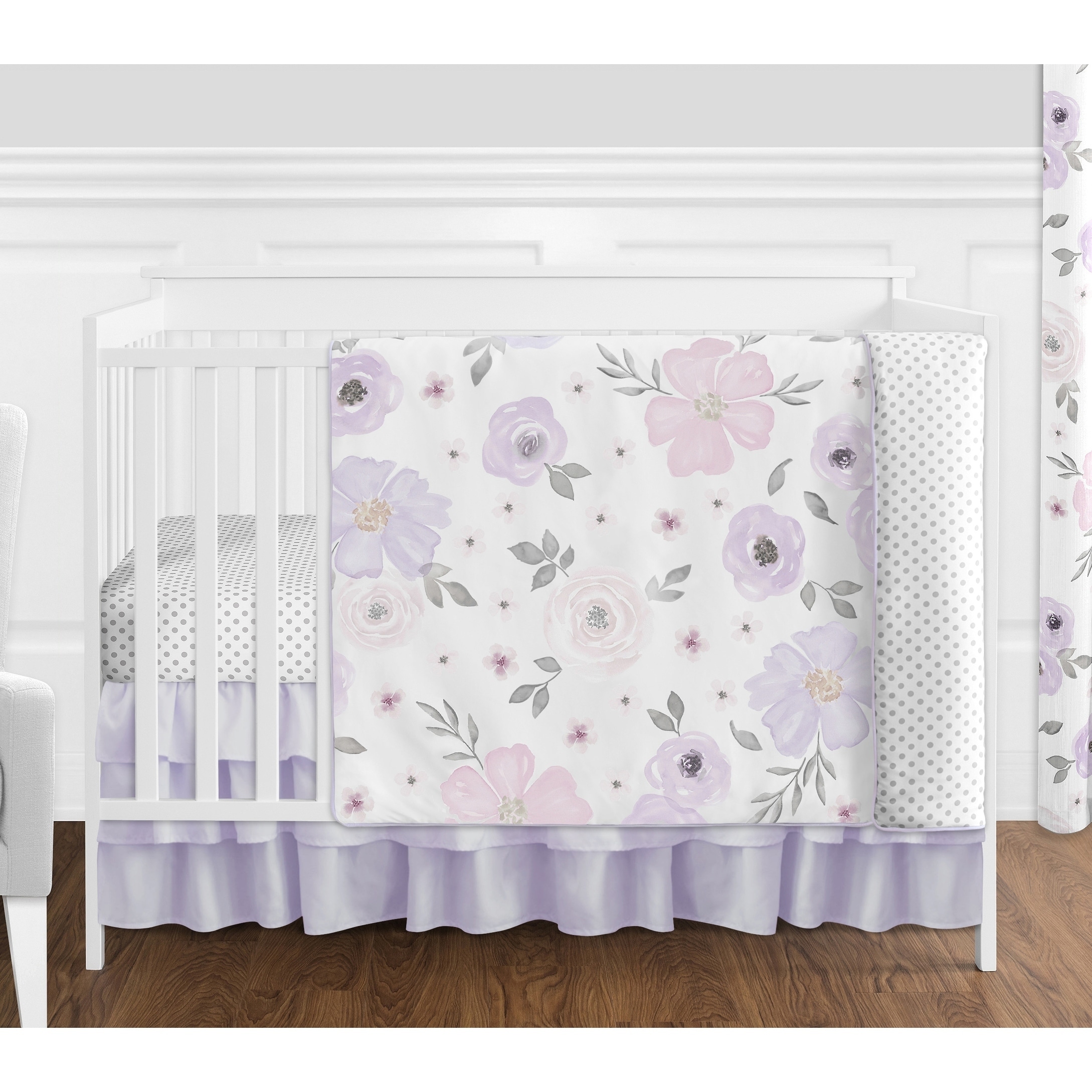 BabyDoll 2-Piece Solid Crib Sheet Lavender
