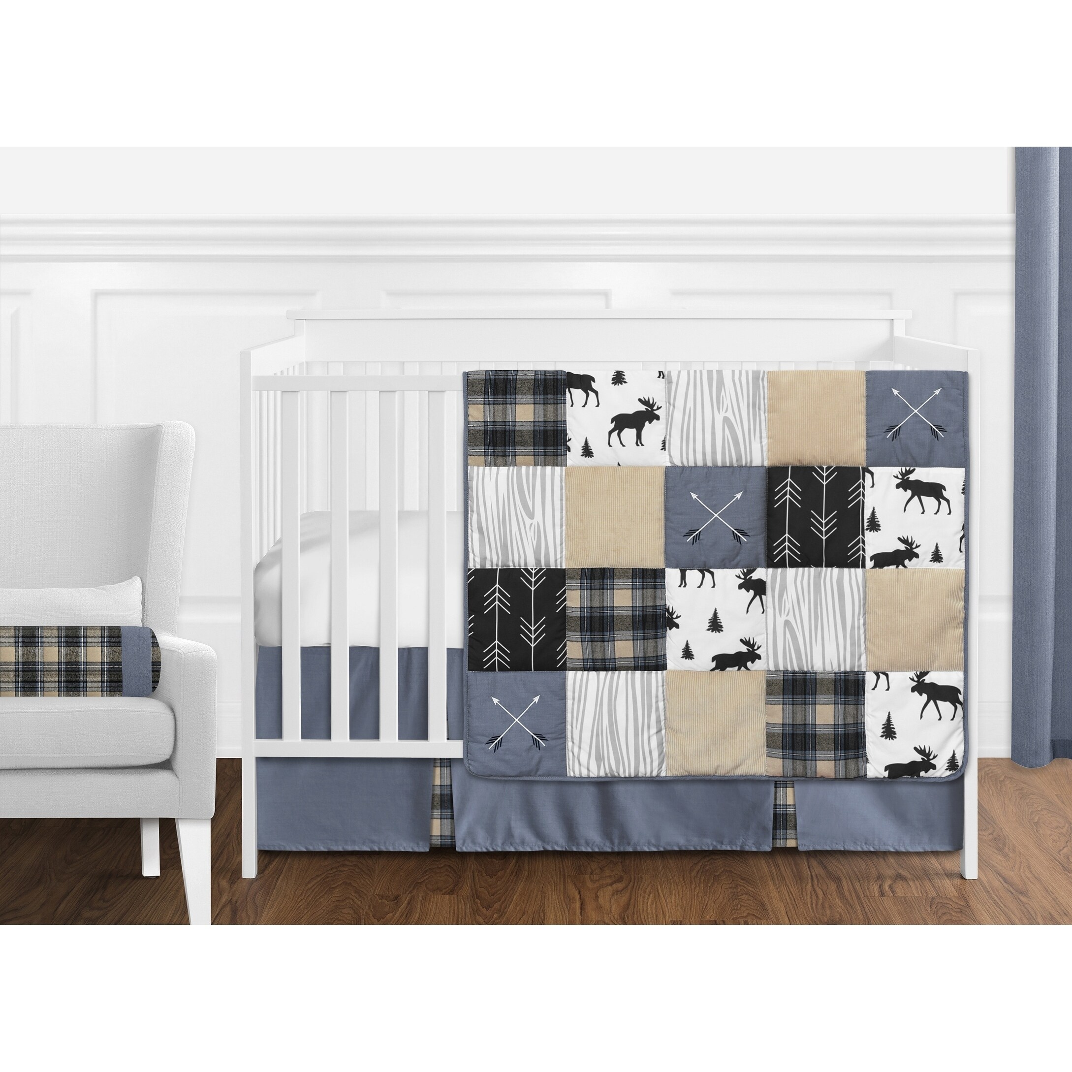 flannel crib bedding