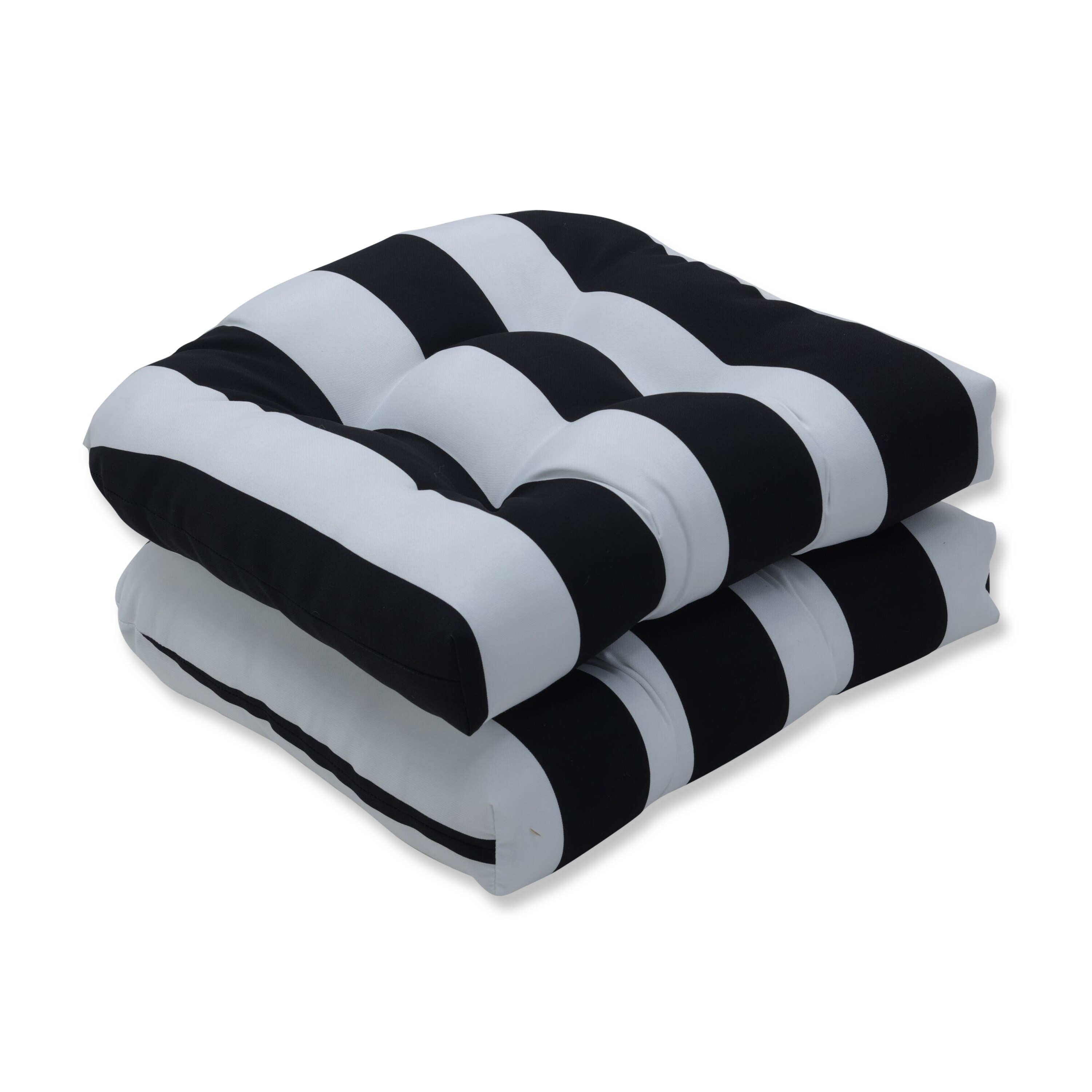 black and white check outdoor cushions