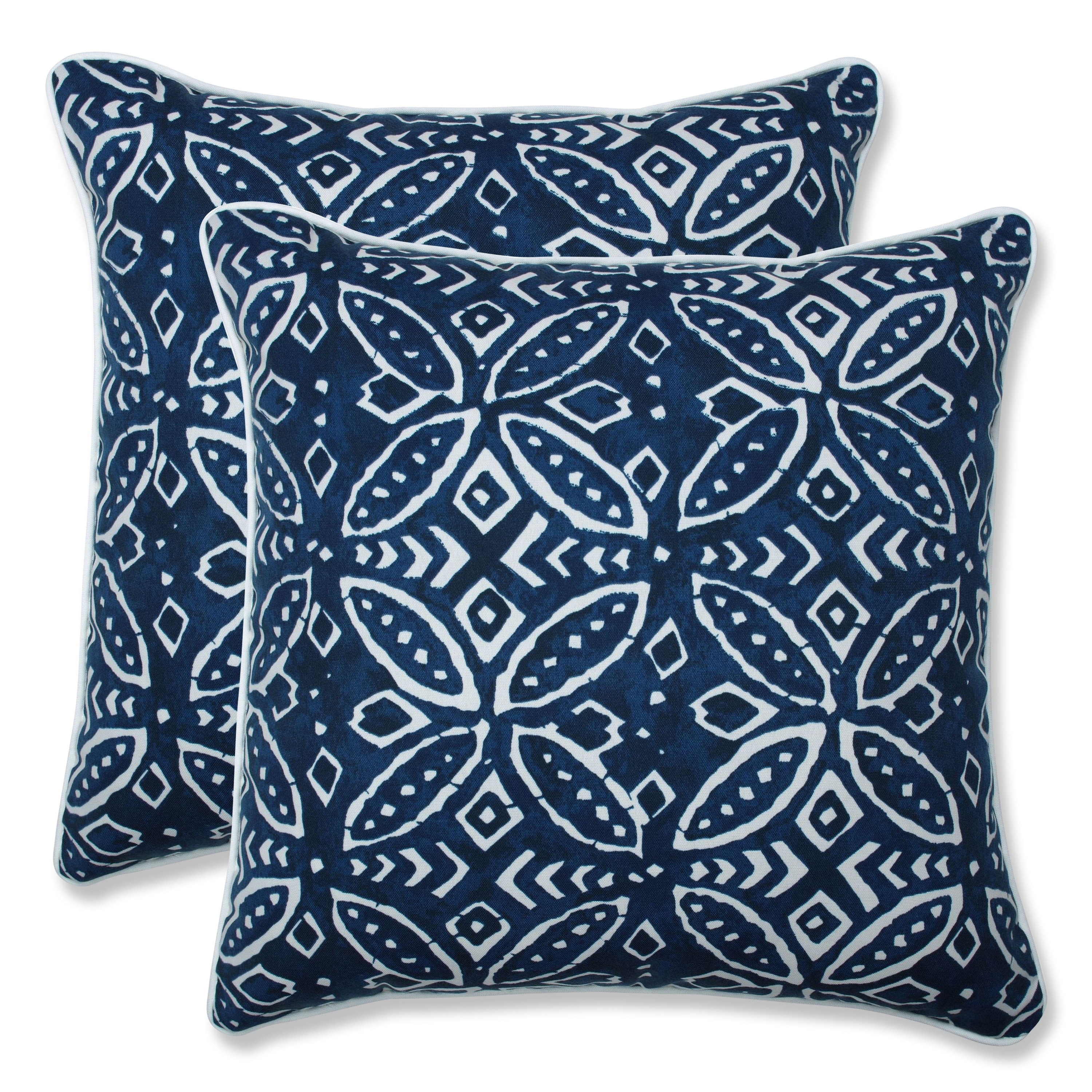 Indigo Washable Microsuede Pillows