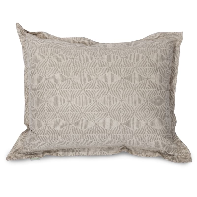 Majestic Home Goods Charlie Oversized 54 x 44 Floor Pillow - Beige Metallic