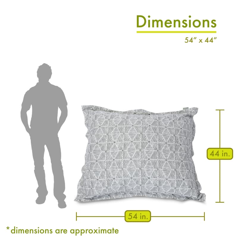 Majestic Home Goods Charlie Oversized 54 x 44 Floor Pillow