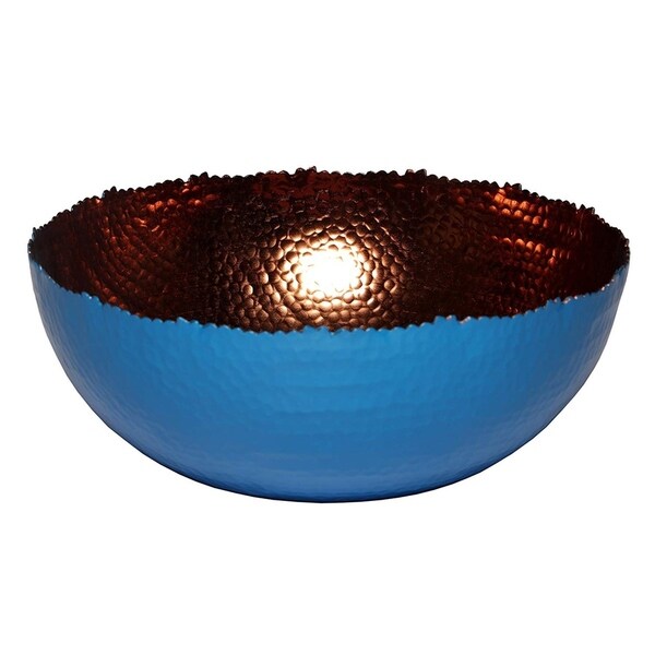 Melange Home Decor Cuivre Collection, 6-inch Bowl, Color - Blue