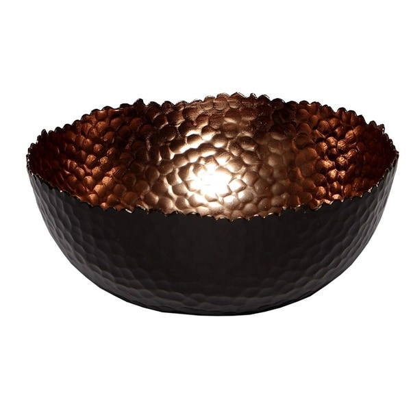 Melange Home Decor Cuivre Collection, 9-inch Bowl, Color - Black