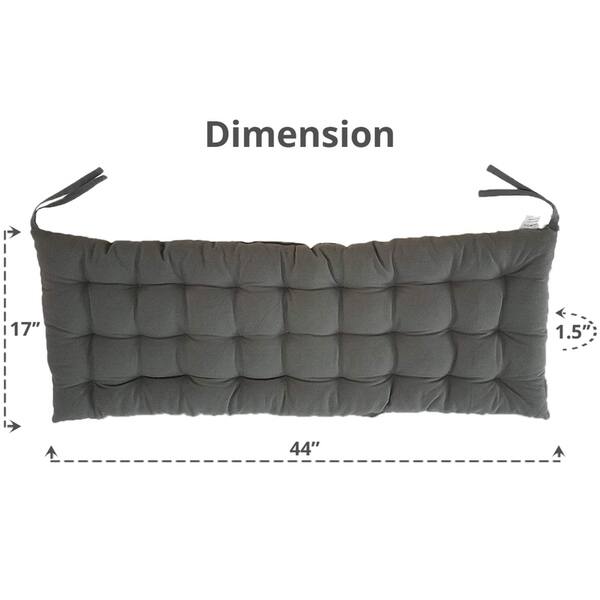 Shop Cottone 100 Cotton Chair Pads W Ties 40 X 16 Bench