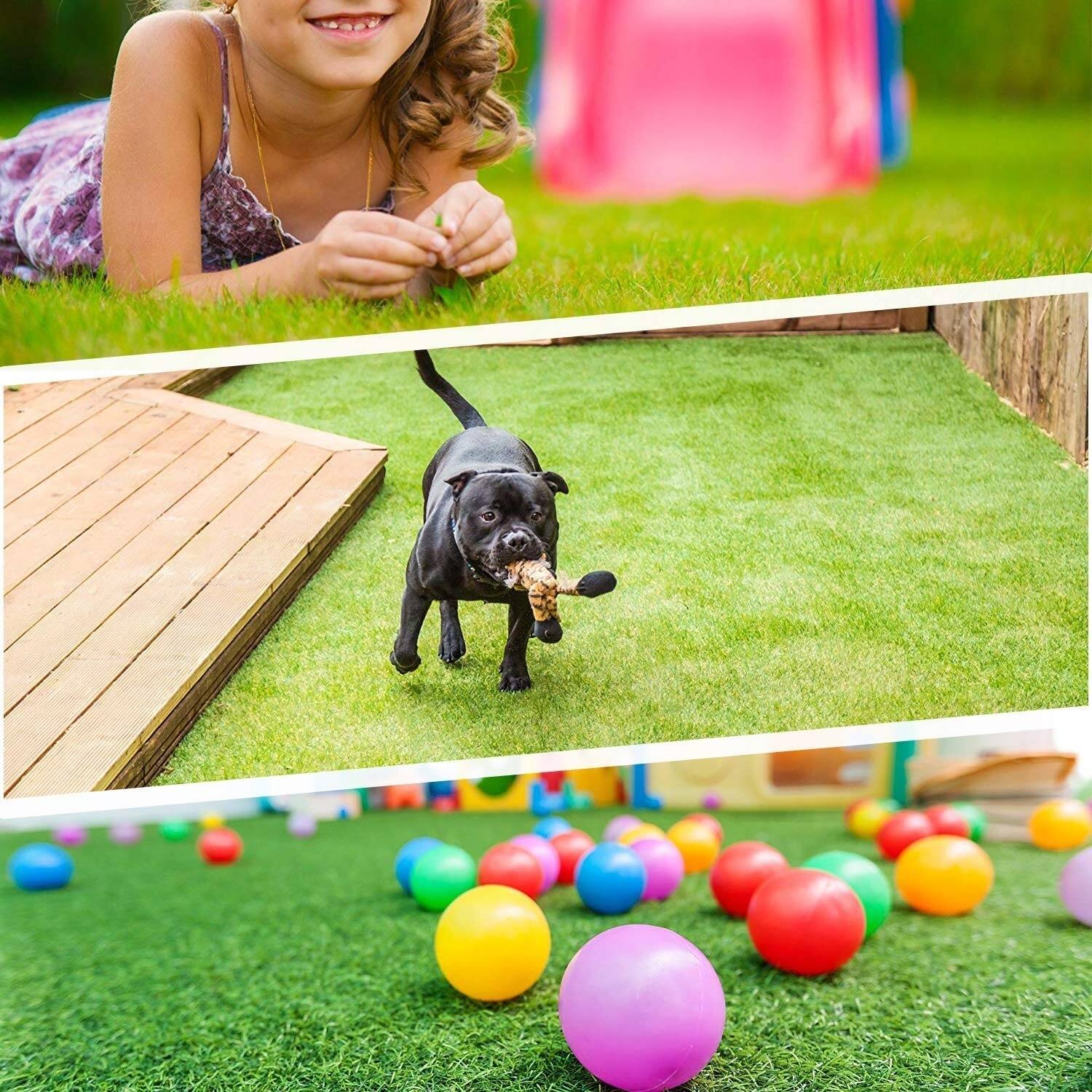 - 94 oz /& Face Wt 62 oz Lead-Free Fake Grass for Dogs or Outdoor Decor 8 x 5 PZG Commerical Artificial Grass Patch w// Drainage Holes /& Rubber Backing Total Wt Extra-Heavy /& Durable Turf