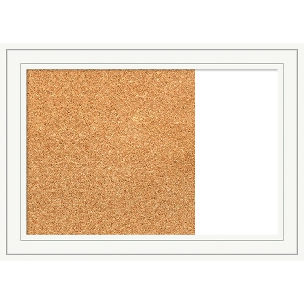 Craftsman White Wood Framed Cork/White Dry Erase Combo Board