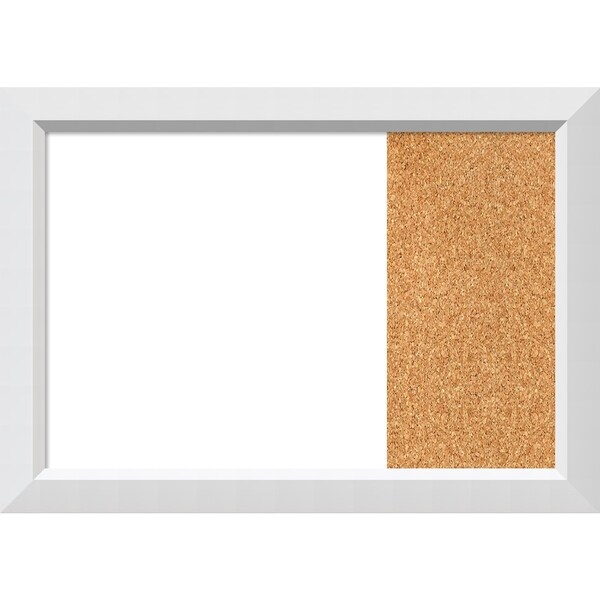 Blanco White Wood Framed White Dry Erase/Cork Combo Board