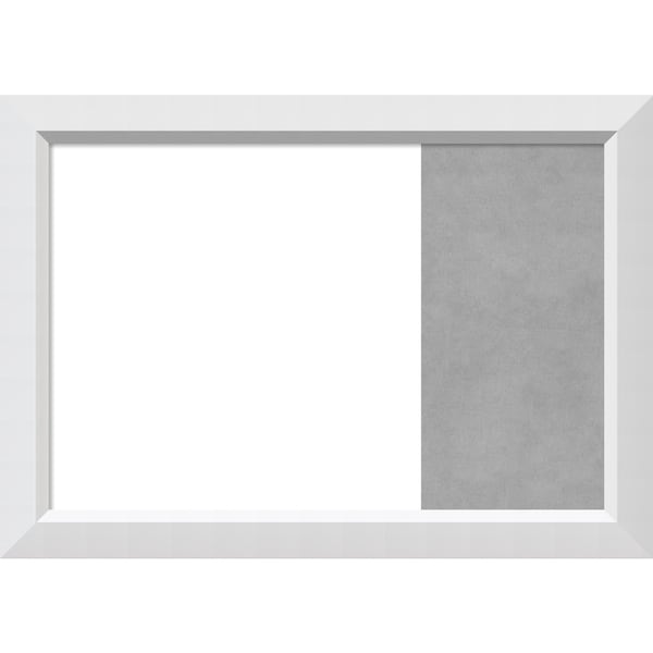 Blanco White Wood Framed White Dry Erase/Magnetic Combo Board