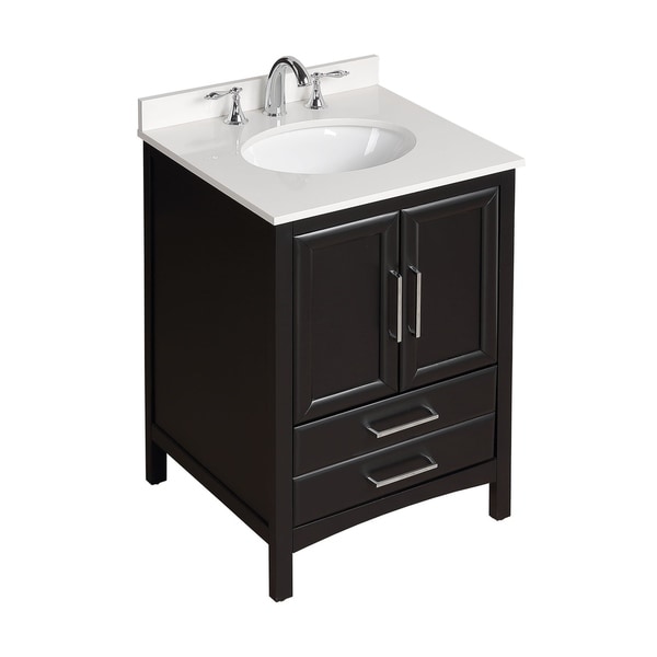 Shop Vanity Art 24" Espresso Single Sink Vanity Set With ...