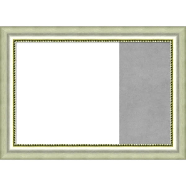 Vegas Silver Wood Framed White Dry Erase/Magnetic Combo Board