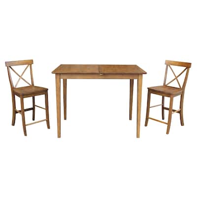 Gathering Height Table with 2 X-Back Stools