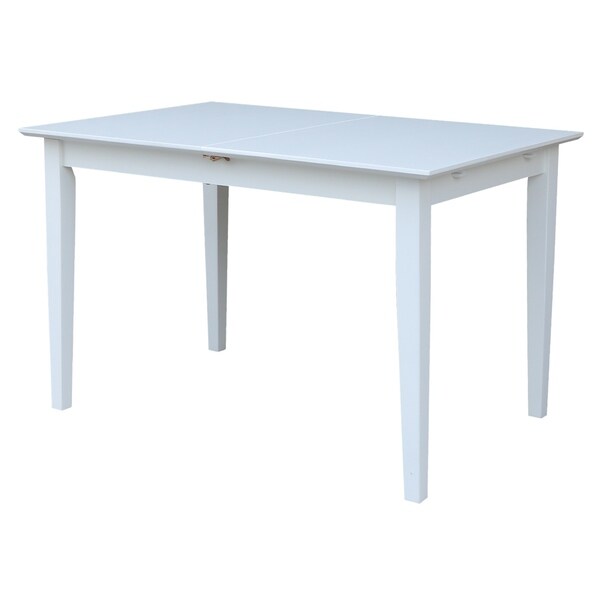 Shop Table With Butterfly Extension - White - Overstock ...
