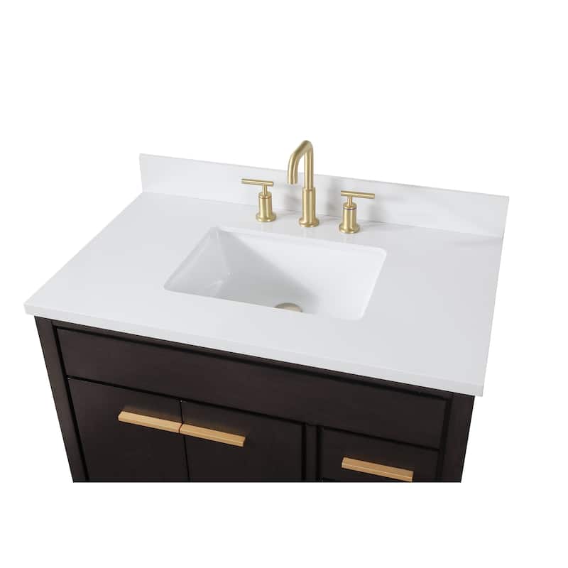 36" Tennant Brand Beatrice Modern Espresso Bathroom Vanity