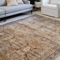 Alexander Home Isabelle Traditional Vintage Border Printed Area Rug