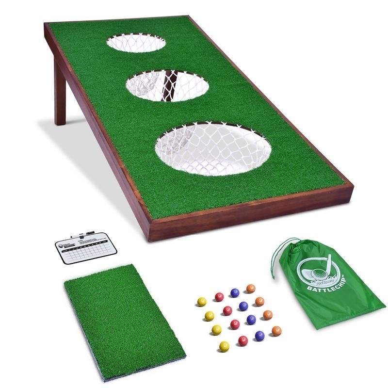 Gosports Battlechip Versus Golf Game - Includes Two 3' X 2' Targets, 16  Foam Balls, 2 Hitting Mats, Scorecard And Carrying Case & Reviews