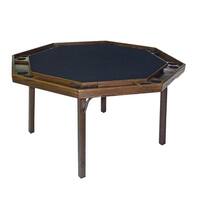 Kestell Oak Contemporary Style Poker Table - Vinyl Playing Surface