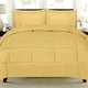 preview thumbnail 76 of 77, Sweet Home Collection Luxury Solid Bed-In-a-Bag with Sheet Set Full - Yellow - 7 Piece