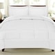 preview thumbnail 37 of 77, Sweet Home Collection Luxury Solid Bed-In-a-Bag with Sheet Set Full - White - 7 Piece