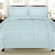 preview thumbnail 2 of 77, Sweet Home Collection Luxury Solid Bed-In-a-Bag with Sheet Set Full - Aqua - 7 Piece