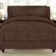 preview thumbnail 14 of 77, Sweet Home Collection Luxury Solid Bed-In-a-Bag with Sheet Set Full - Brown - 7 Piece