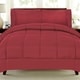 preview thumbnail 10 of 77, Sweet Home Collection Luxury Solid Bed-In-a-Bag with Sheet Set Full - Burgundy - 7 Piece