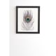preview thumbnail 1 of 1, Deny Designs Peacock Feather Framed Wall Art (3 Frame Colors) - Multi-Color 19 x 22.4 - Black
