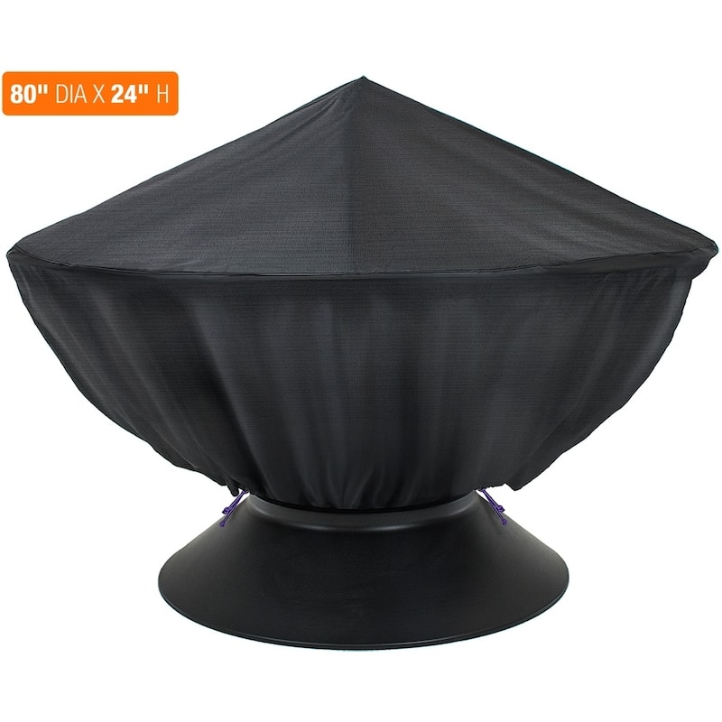 Sorbus Fire Pit Cover - 80" D x 24" H