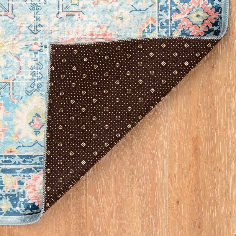 Halogen Bellis Blue/Ivory Area Rug - 2'2" X 3'2"