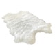 preview thumbnail 98 of 98, Silver Orchid Nansen Luxurious Faux Sheepskin Pelt Shag Rug 2' x 3' - White