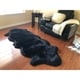 preview thumbnail 8 of 98, Silver Orchid Nansen Luxurious Faux Sheepskin Pelt Shag Rug