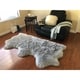 preview thumbnail 79 of 98, Silver Orchid Nansen Luxurious Faux Sheepskin Pelt Shag Rug